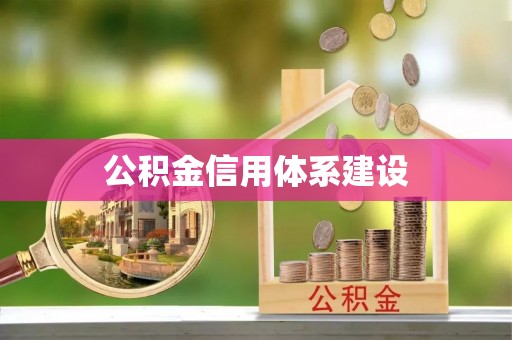 中西公积金信用体系建设