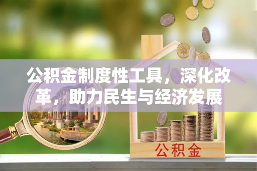 中西公积金制度性工具，深化改革，助力民生与经济发展