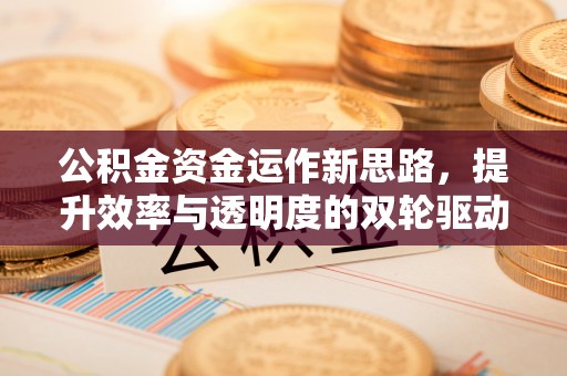 中西公积金资金运作新思路，提升效率与透明度的双轮驱动